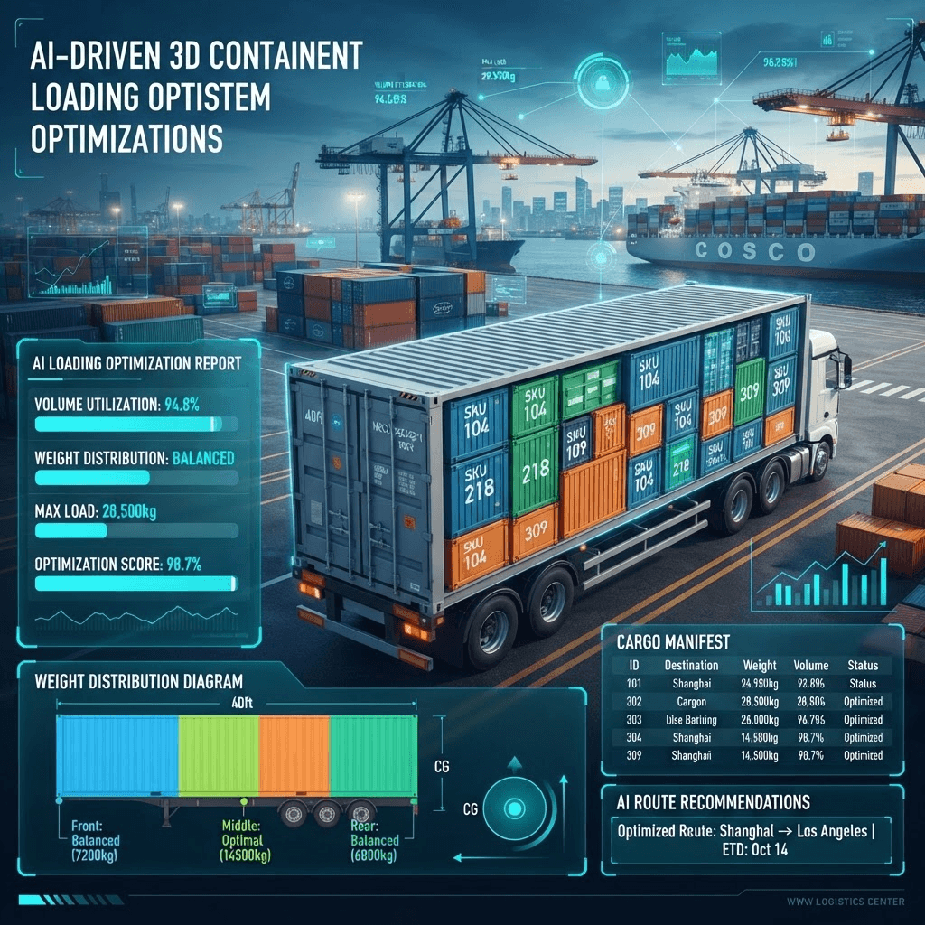 AI Container Load Planner visual